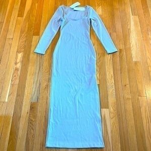 NWT New French Connection Womens Sz 2 Soft Truffle Maxi Dress.